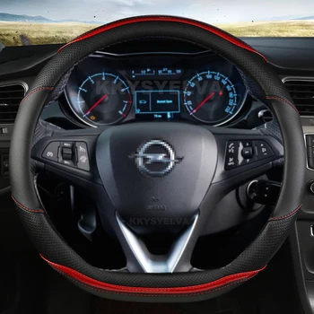 Кожаный Чехол Рулевого Колеса Автомобиля D-Образной Формы Для Opel Astra 2015-2021 Corsa Combo Mokka 2018-2021 Grandland X Insignia CT 2017-2021