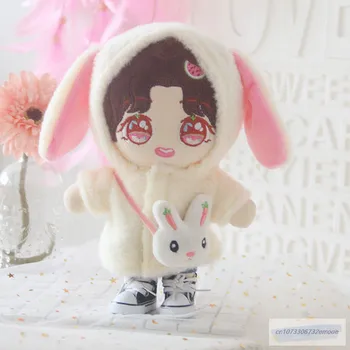 Кукольная Одежда для Кукол 20 см Idol Аксессуары Для Кукол Плюшевая Кукольная Одежда пальто в форме кролика Мягкие Игрушки Наряд для Korea Kpop EXO