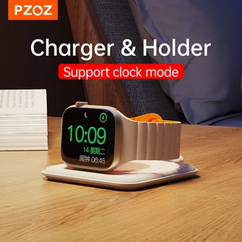 PZOZ USB Type C Для Apple Watch 8 7 6 5 4 3 2 SE Мини Магнитная Зарядка Портативное Беспроводное Зарядное Устройство Для Док-станции Серии iWatch