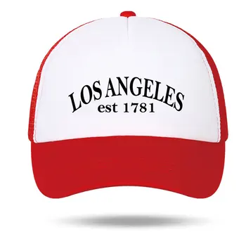 Бейсболка Los Angeles для мужчин и женщин, летняя сетчатая кепка Snapback для улицы, унисекс, повседневная кепка для папы в стиле хип-хоп