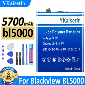 YKaiserin Для Blackview BL5000 Аккумулятор для смартфона емкостью 5700 мАч Высокой Емкости Batterij