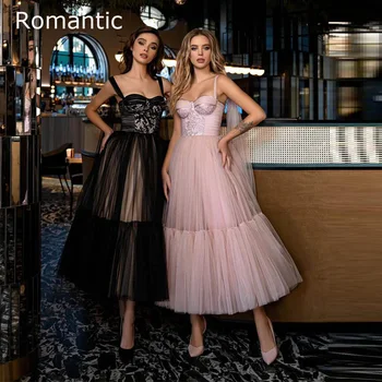 Романтическое Короткое вечернее платье из тюля 2022, Розовая аппликация Феи, вышивка, платье для выпускного вечера в стиле милой девушки, платья для выпускного вечера