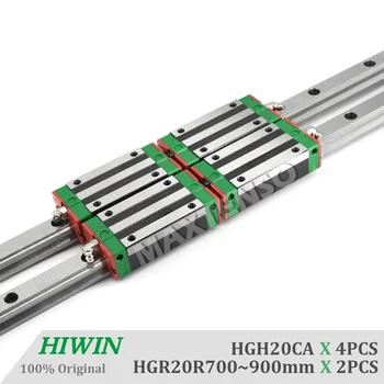 HIWIN HGR20CA Высокоточная линейная направляющая и каретка блоков 700 800 900 мм Линейные направляющие Станковые центры Детали с ЧПУ