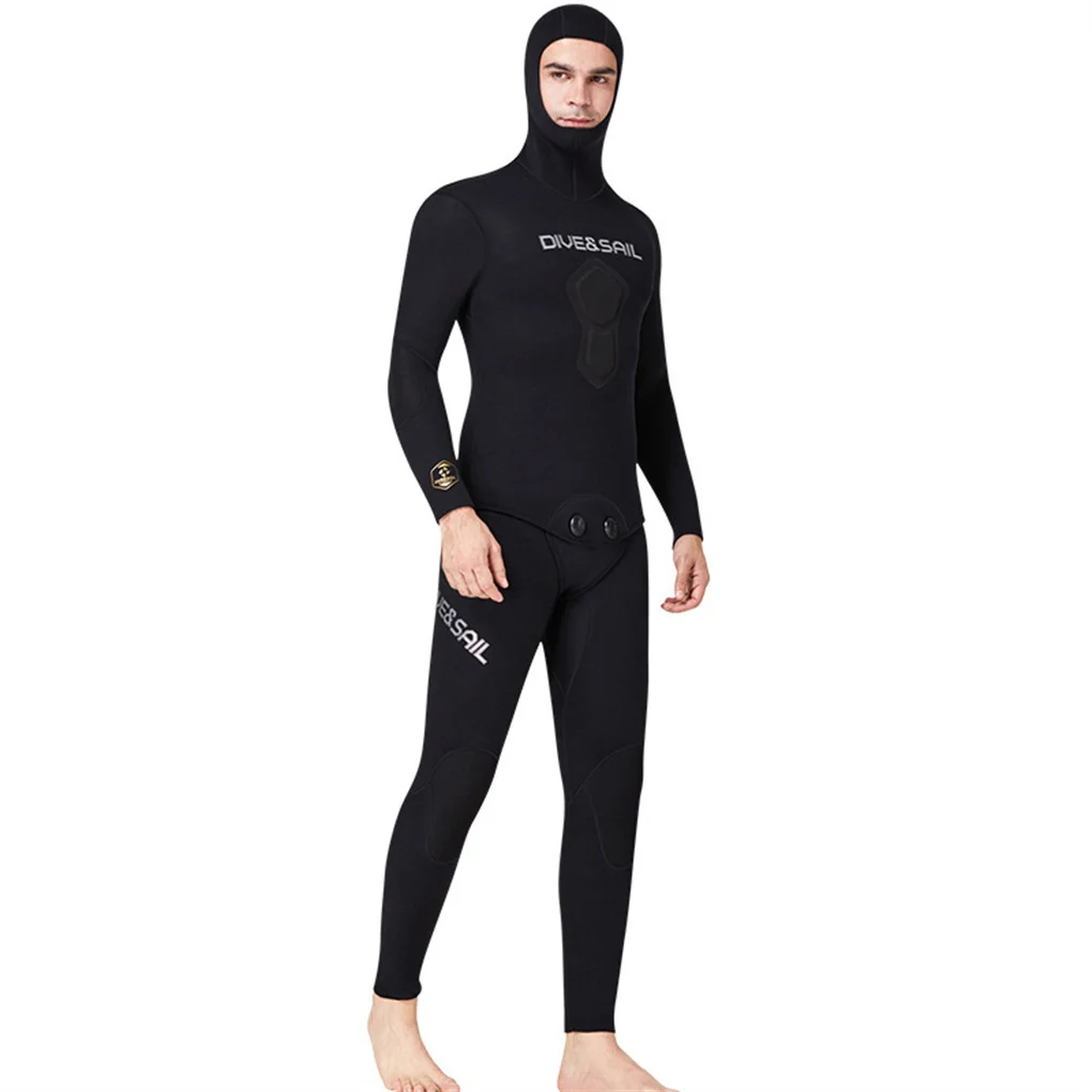 Купальный костюм 1,5 мм, дышащий раздельный комплект с трубкой для серфинга и плавания Изображение 4