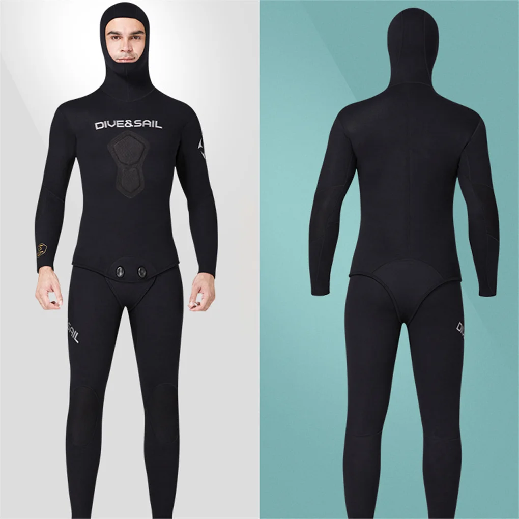 Купальный костюм 1,5 мм, дышащий раздельный комплект с трубкой для серфинга и плавания Изображение 5