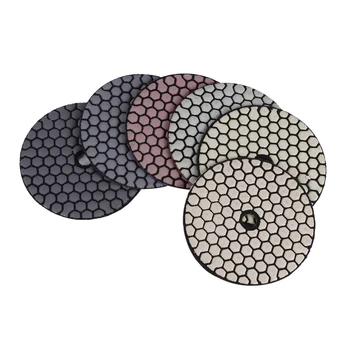 36 шт 100 мм Сухая полировальная подушечка, 4-дюймовые алмазные полировальные подушечки Sharp для гранита, мрамора, шлифовальный диск для камня