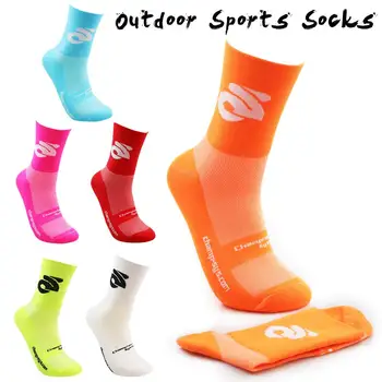 2019 Модные профессиональные велосипедные носки Unise до колена, Один размер, для занятий спортом на открытом воздухе, для бега, Дышащие компрессионные спортивные носки