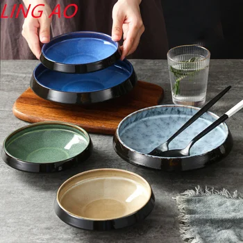 Ресторан древней японской кухни ЛингАо, домашняя миска для салата, суповая тарелка, глубокая миска