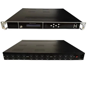 8 12 16 20 24 HDMI к RF IP к RF DVB-T DVB-C ATSC ISDBT Гостиничная Система кабельного телевидения HD Кодирующий Модулятор