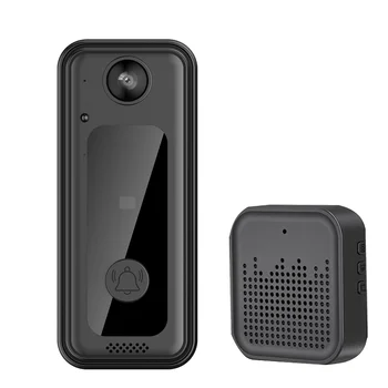 Интеллектуальный видеодомофон Wifi Поддерживает удаленный домофон мобильного телефона с высоким разрешением, широкоугольный визуальный набор дверных звонков