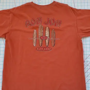 Футболка Ron Jon Surf Shop 1999 мужская XLarge? Темно-оранжевые хлопковые доски для серфинга 90-х годов.