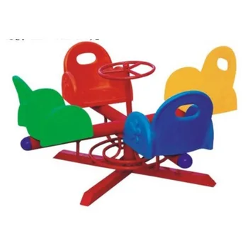 Детские пластиковые вращающиеся стулья, большие игрушки для детского сада, вращающееся оборудование для дома и улицы с мультяшными персонажами