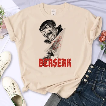 Берсерк, топ, женская уличная одежда, забавная футболка с аниме для девочек, уличная одежда y2k, японская одежда