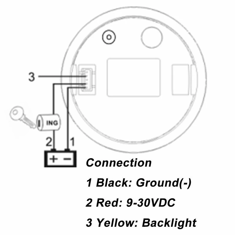 Универсальный спидометр 12 В /24 В, Одометр 85 мм, 60 Узлов, ЖК-счетчик моточасов, Тахометр, счетчик подсветки с GPS Антенной Изображение 3