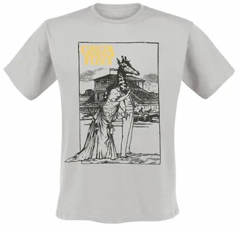 Футболка с жирафом Греты Ван Флит, светло-серая Забавная Повседневная брендовая рубашка, хлопковая футболка с короткими рукавами, футболка с фильмом