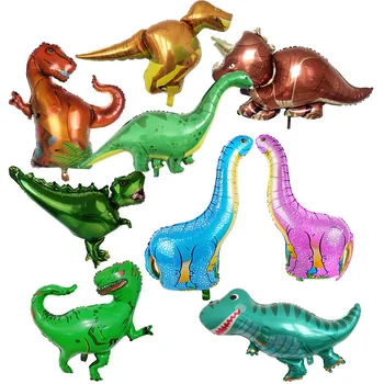 12 видов воздушных шаров с динозаврами юрского периода, тематический макет динозавра, Тираннозавр, украшение детского дня рождения воздушным шаром оптом