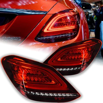 Автомобильные Фары Benz W205 LED Задний Фонарь C180 C200 C300 Задний Фонарь Динамический Сигнал Drl Анимация Заднего Стоп-Сигнала Автомобильные Запчасти