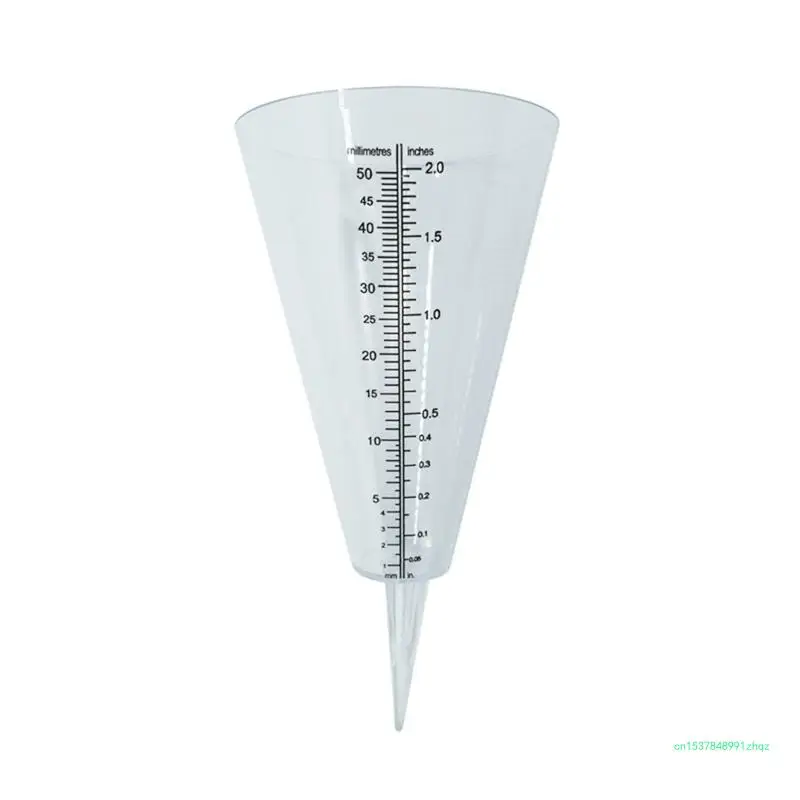 Декоративный садовый дождемер Стильный инструмент для измерения количества осадков в форме конуса Изображение 0