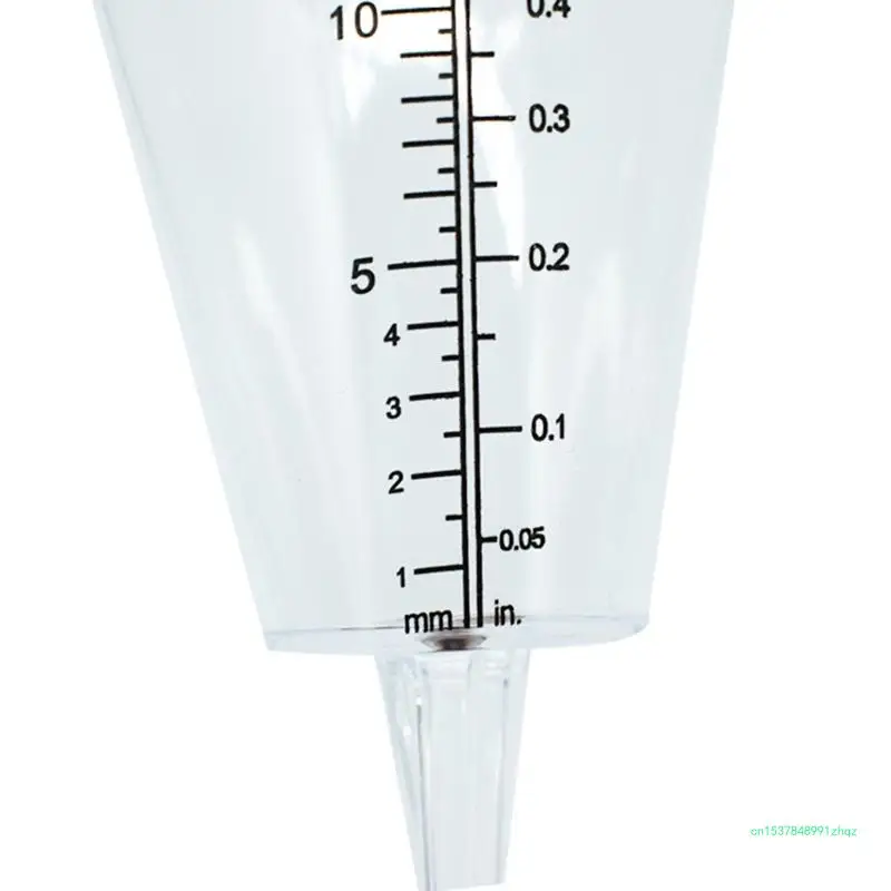 Декоративный садовый дождемер Стильный инструмент для измерения количества осадков в форме конуса Изображение 1