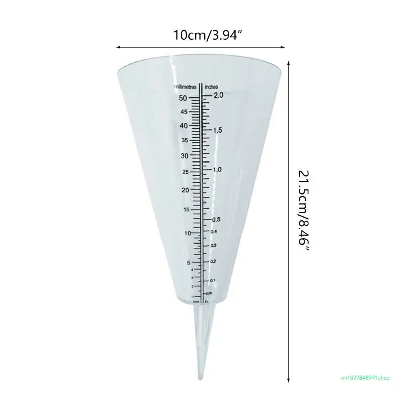 Декоративный садовый дождемер Стильный инструмент для измерения количества осадков в форме конуса Изображение 5