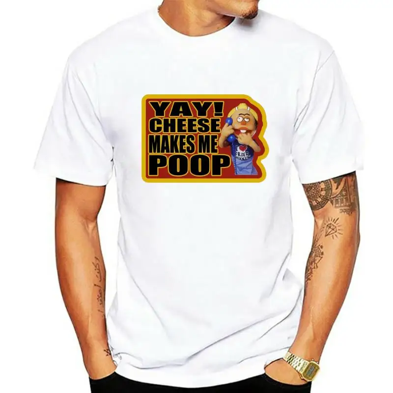 00 TV Classic Crank Yankers Специальная футболка Ed Cheese Makes Me Poop на заказ Изображение 0