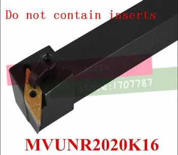 MVUNR2020K16, Режущий инструмент Для Токарного Станка По металлу, Токарный инструмент С ЧПУ, Токарные Станки, Внешний Токарный инструмент Типа MVUNR / L 20*20*125 мм