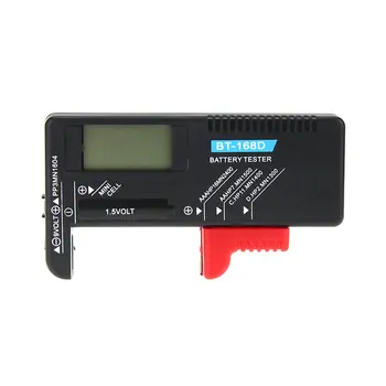 Цифровой тестер емкости батареи BT-168D Диагностический инструмент для проверки напряжения на ЖК-дисплее AAA AA C D 9V 1,5 V Тестер батареи кнопочных элементов