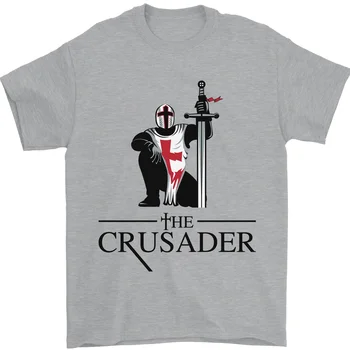 Мужская футболка Crusader Knights Templar St Georges Day из 100% хлопка
