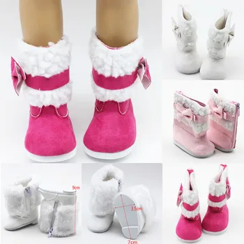 Кукла Зимняя Рождественская Обувь Куклы Высотой 43 см Снегоступы Обувь для 18-дюймовой Куклы Аксессуары Для Кукол