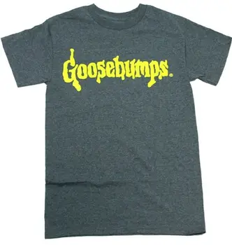 Мужская синяя футболка с логотипом Goosebumps в клетку - NWT