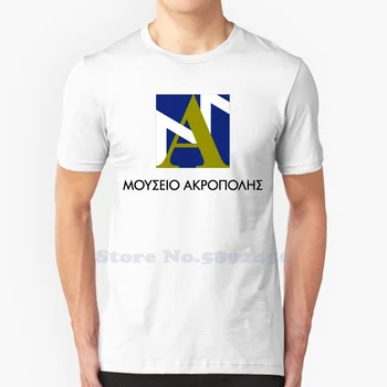 Высококачественные футболки с логотипом бренда Mouseio Akropolis, модная футболка 2023 года, новая футболка с рисунком