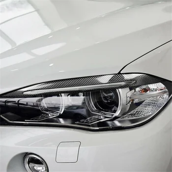 Настоящие автомобильные фары из углеродного волокна, Веки, накладка для бровей для BMW F15 X5 F85 X5M X6 2014-2018