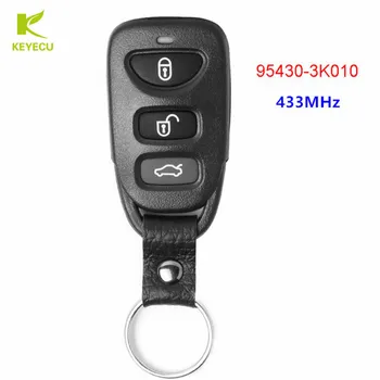 Замена KEYECU Бесключевой Вход Пульт Дистанционного Управления Автомобильный Брелок 3 кнопки 433 МГц для Hyundai Sonata NF 2008-2009 P/N: 95430-3K010