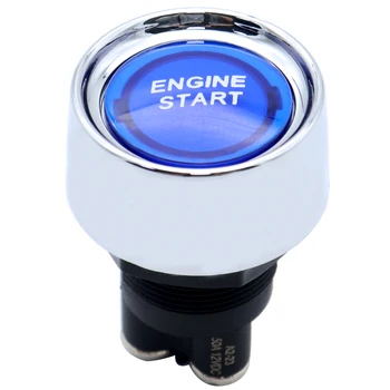 Кнопочный выключатель запуска двигателя 12 В постоянного тока 50A 3-контактный SPST для гоночного спорта с мгновенным включением-выключением Комплект зажигания с кнопочным запуском