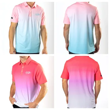 Мужская рубашка Поло для гольфа Sunday Swagger С Коротким рукавом, Рубашка Для настольного Тенниса, Футбольная Спортивная Одежда, Рубашка Для Бадминтона, Футболка Для Гольфа