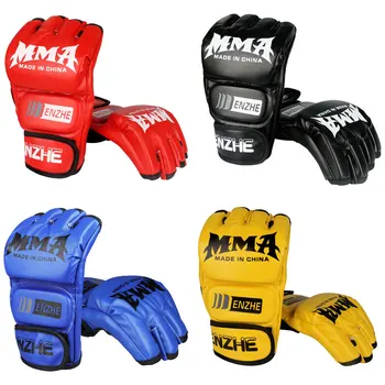 5 Цветных Полуприцепов MMA Боксерские Перчатки Sanda Sports Из Искусственной Кожи Муай Тай Профессиональный Бокс Guantes De Boxeo Защитное Снаряжение Для Рук