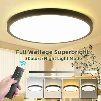 Светодиодный потолочный светильник, умный современный потолочный светильник, Потолочная люстра со сменой цветов, светодиодная панель для ванной комнаты, гостиной