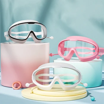Популярные онлайн водонепроницаемые и противотуманные профессиональные очки для дайвинга в большой оправе, очки для плавания для взрослых