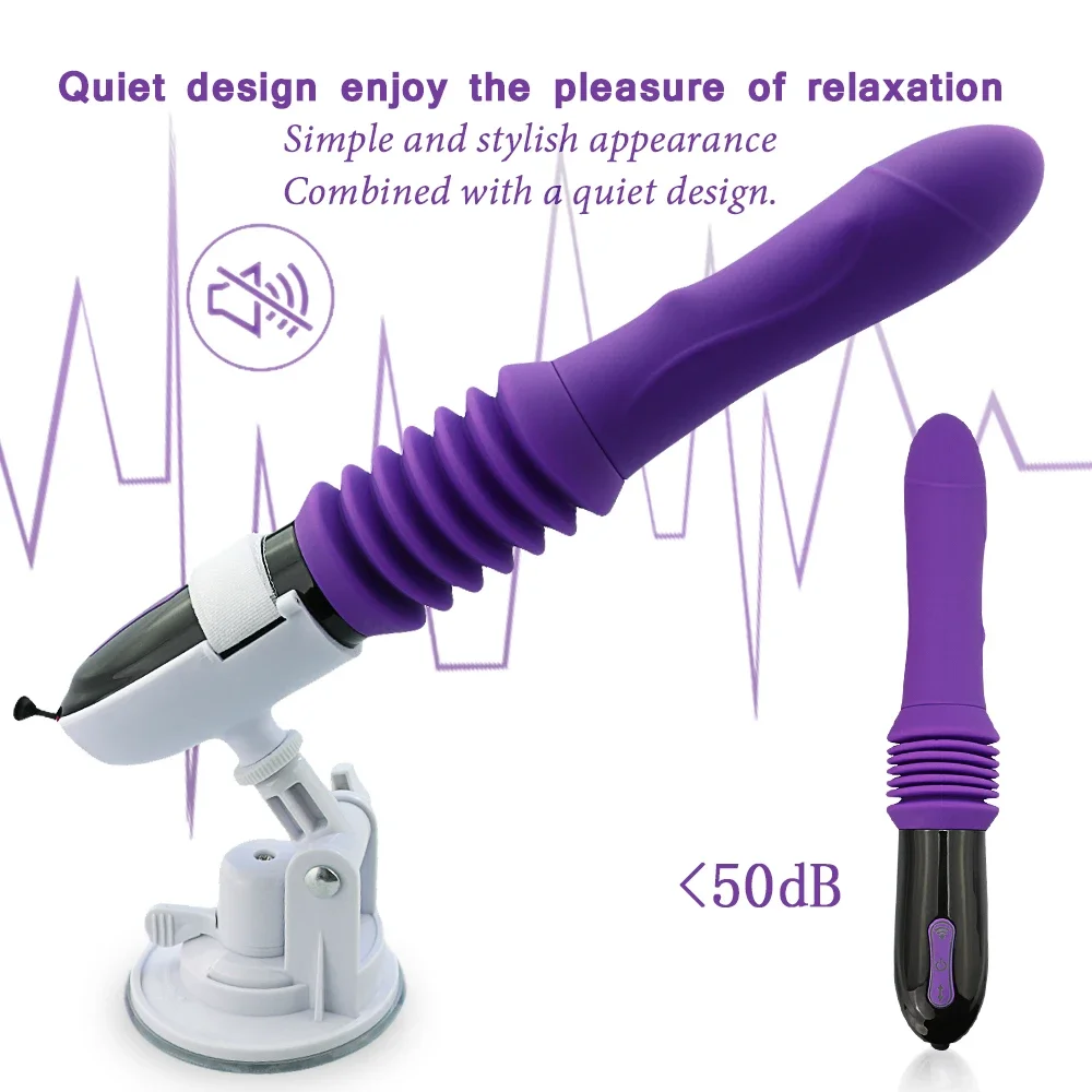 Большой фаллоимитатор с автоматическим толчком, вибратор с дистанционным управлением, вагинальный массажер точки G, выдвижные мастурбаторы, секс-игрушки для взрослых для женщин Изображение 5