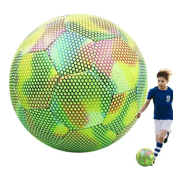 Размер 5 В темном Футболе Светящиеся футбольные мячи Ночные светоотражающие футбольные мячи Игрушки с подсветкой на открытом воздухе Подарки для мальчиков и детей