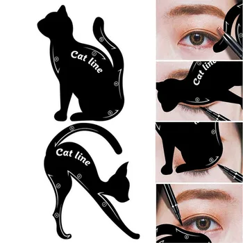 Трафареты Cat Line, модель для формирования шаблона для глаз, простая в составлении карта подводки для глаз, инструменты для макияжа глаз