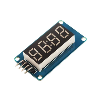 Новый Светодиодный Дисплейный Модуль TM1637 для Arduino 7 Сегментный 4 Бита 0,36 Дюймовые Часы С КРАСНЫМ Анодом Цифровая Трубка Комплект из Четырех Последовательных Плат Драйвера