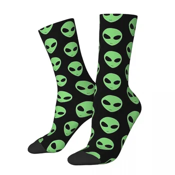 Забавные счастливые мужские носки Alien Ретро Harajuku Хип Хоп новинка Crew Crazy Sock Подарочный рисунок с принтом