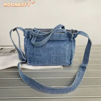 Высококачественная джинсовая ткань, женская маленькая сумка через плечо, маленькая повседневная сумочка для девочек, Женская Дизайнерская сумочка для путешествий 2023