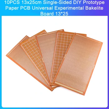 10ШТ 13x25 см Односторонний DIY Прототип Бумажной Печатной Платы Универсальная Экспериментальная Бакелитовая Доска 13*25