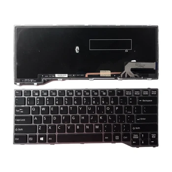 Новая клавиатура для ноутбука с подсветкой в США для замены ноутбука Fujitsu Lifebook T725 T726