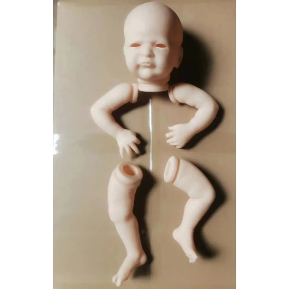 19 дюймов Комплект Куклы-Реборн Alfie DIY Blank Doll Kit Неокрашенные Части куклы с Телом и глазами Набор ручной работы Muñeca Bebe Reborn Изображение 0