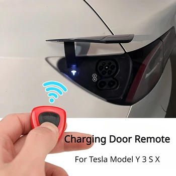 Для Tesla Model 3 Y S X Дистанционное Управление Кнопкой Открытия Зарядной крышки Зарядное Устройство Для Открывания Крышки Порт Ключ Чип Модельные Аксессуары