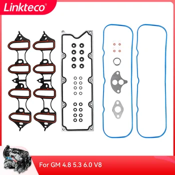 Комплекты для восстановления двигателя Linkteco Полный комплект прокладок для GM 4.8 5.3 6.0 V8 OE MS18145 MS50049