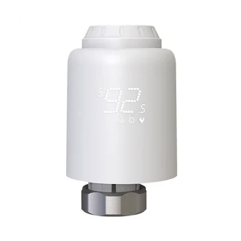 Термостатический Клапан радиатора Tuya ZigBee SmartLife Беспроводной Пульт дистанционного управления температурой нагрева Голосовое Управление